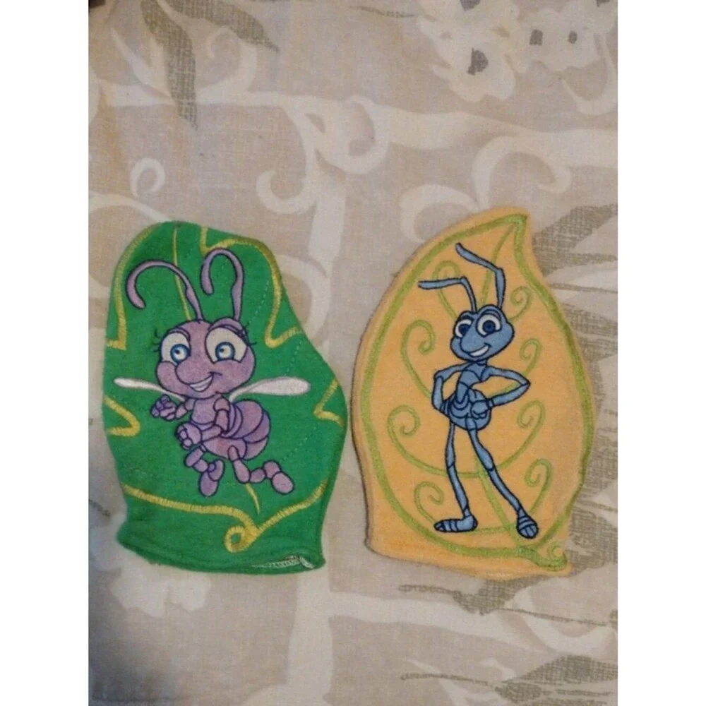 2 Kids Terry Cloth Bath Mittens Antz Movie Characters